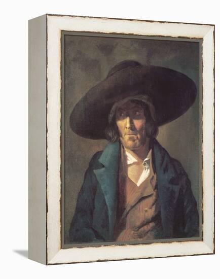 Portrait of a Man, the Vendean, C.1822-23 (Oil on Canvas)-Theodore Gericault-Framed Premier Image Canvas