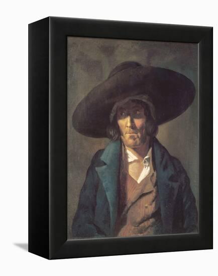 Portrait of a Man, the Vendean, C.1822-23 (Oil on Canvas)-Theodore Gericault-Framed Premier Image Canvas