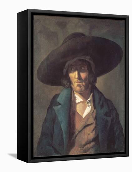 Portrait of a Man, the Vendean, C.1822-23 (Oil on Canvas)-Theodore Gericault-Framed Premier Image Canvas