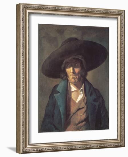 Portrait of a Man, the Vendean, C.1822-23 (Oil on Canvas)-Theodore Gericault-Framed Giclee Print