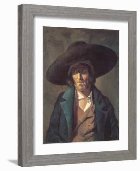 Portrait of a Man, the Vendean, C.1822-23 (Oil on Canvas)-Theodore Gericault-Framed Giclee Print