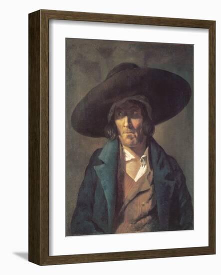 Portrait of a Man, the Vendean, C.1822-23 (Oil on Canvas)-Theodore Gericault-Framed Giclee Print