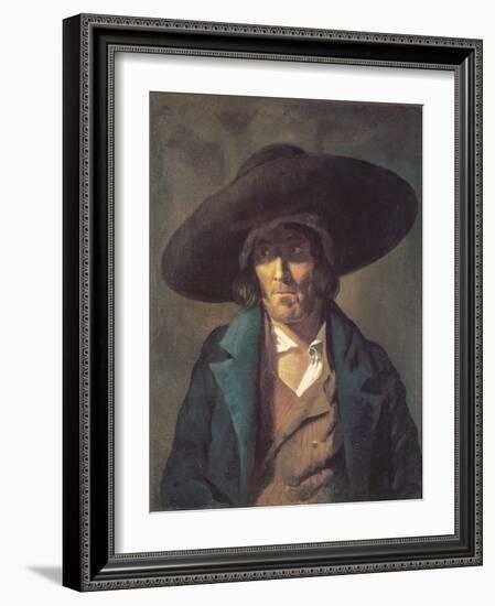 Portrait of a Man, the Vendean, C.1822-23 (Oil on Canvas)-Theodore Gericault-Framed Giclee Print