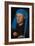 Portrait of a Man with a Blue Chaperon (Man with Rin)-Jan van Eyck-Framed Giclee Print