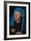 Portrait of a Man with a Blue Chaperon (Man with Rin)-Jan van Eyck-Framed Giclee Print