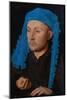 Portrait of a Man with a Blue Chaperon (Man with Rin)-Jan van Eyck-Mounted Giclee Print