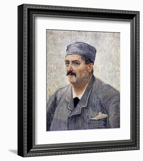 Portrait of a Man with a Skullcap-Vincent van Gogh-Framed Art Print
