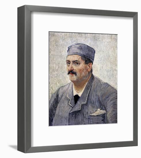 Portrait of a Man with a Skullcap-Vincent van Gogh-Framed Art Print