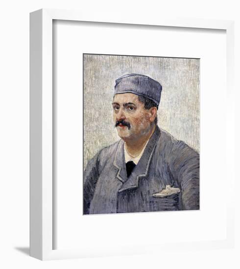 Portrait of a Man with a Skullcap-Vincent van Gogh-Framed Art Print