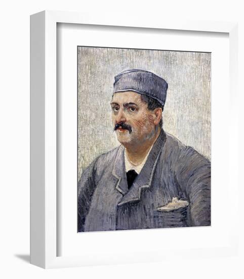 Portrait of a Man with a Skullcap-Vincent van Gogh-Framed Art Print