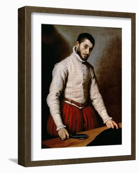 Portrait of a Man-Giovanni Battista Moroni-Framed Giclee Print
