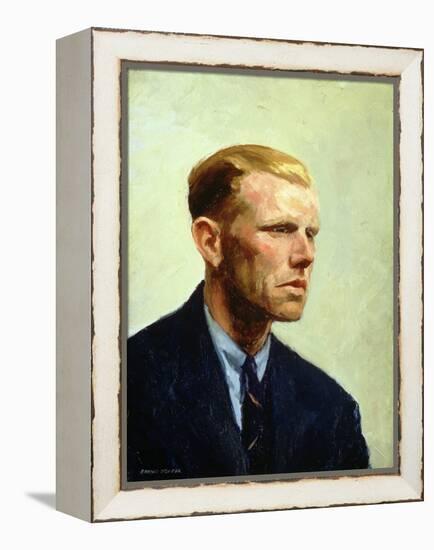 Portrait of a Man-Edward Hopper-Framed Premier Image Canvas