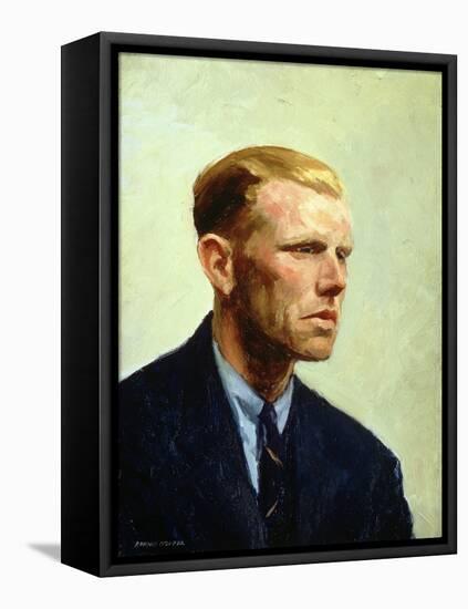 Portrait of a Man-Edward Hopper-Framed Premier Image Canvas