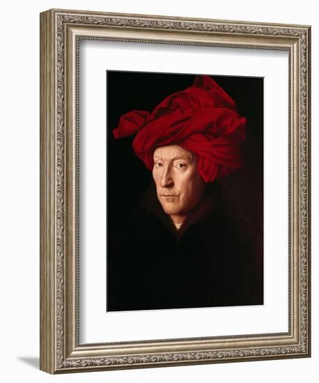 Portrait of a Man-Jan van Eyck-Framed Art Print