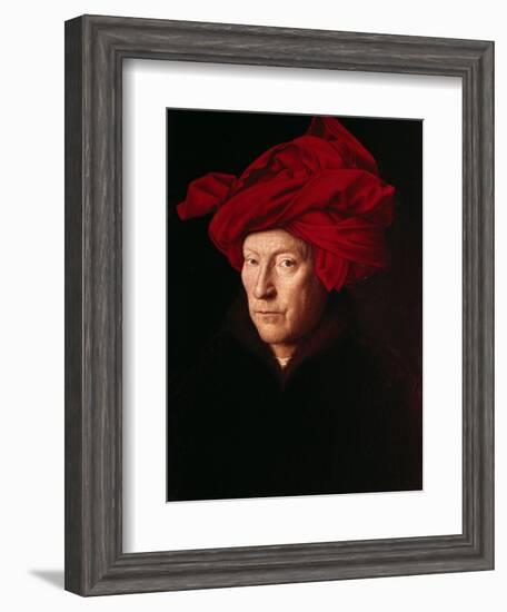 Portrait of a Man-Jan van Eyck-Framed Art Print