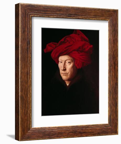 Portrait of a Man-Jan van Eyck-Framed Art Print