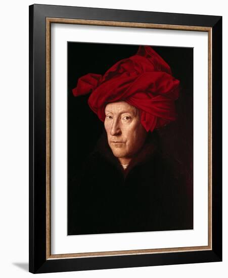 Portrait of a Man-Jan van Eyck-Framed Art Print