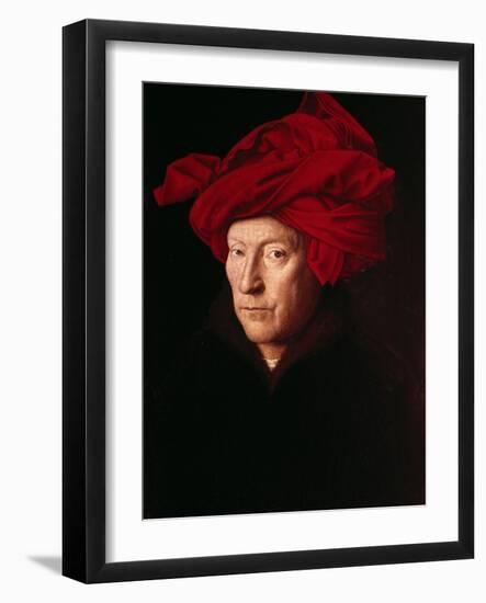 Portrait of a Man-Jan van Eyck-Framed Art Print