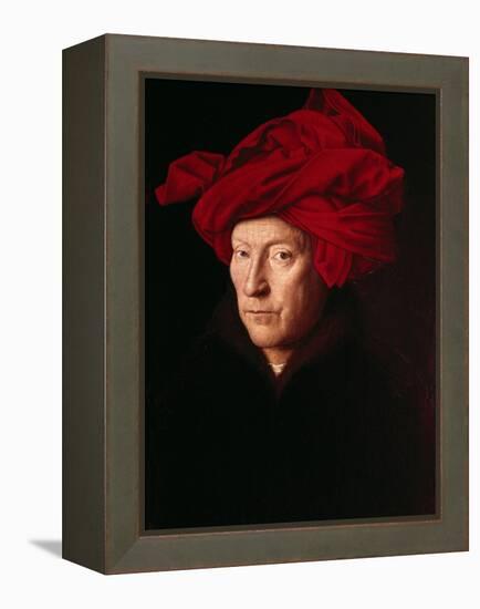 Portrait of a Man-Jan van Eyck-Framed Stretched Canvas