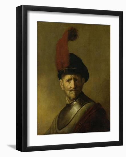 Portrait of a Man-Rembrandt van Rijn-Framed Art Print