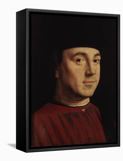 Portrait of a Man-Antonello da Messina-Framed Premier Image Canvas