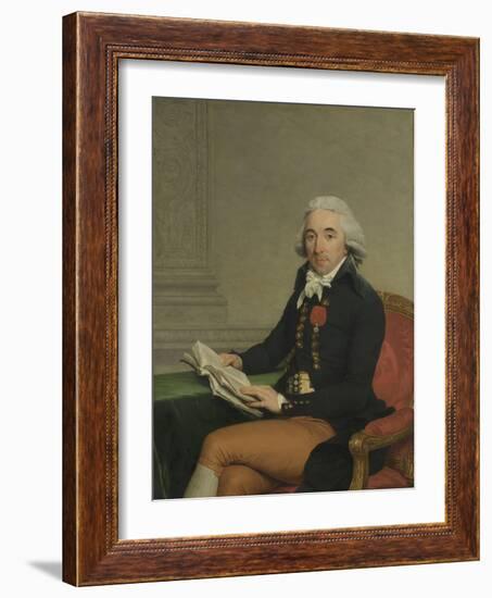 Portrait of a Man-Francois Andre Vincent-Framed Art Print