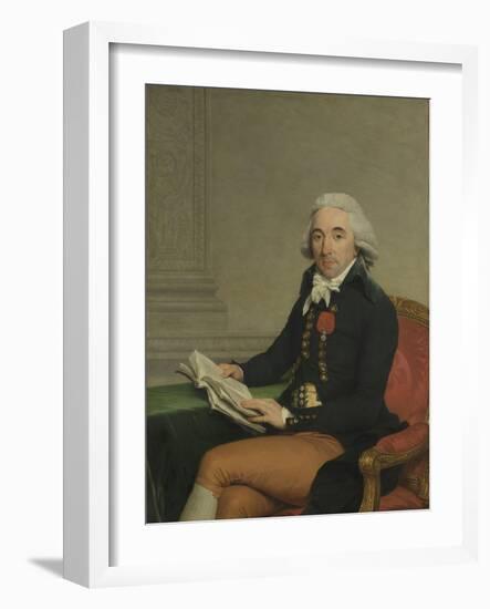 Portrait of a Man-Francois Andre Vincent-Framed Art Print