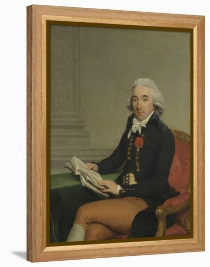 Portrait of a Man-Francois Andre Vincent-Framed Stretched Canvas