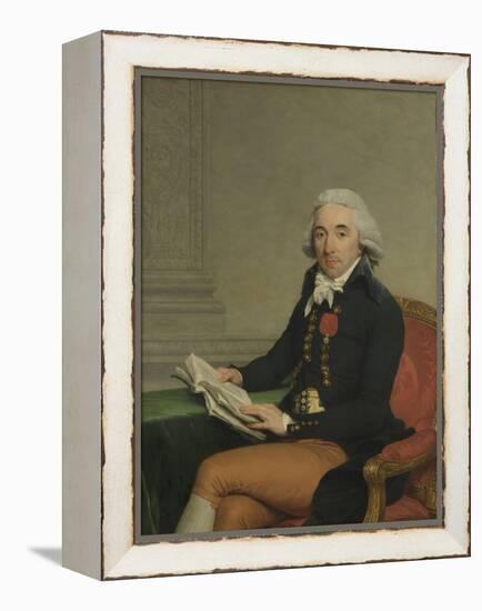 Portrait of a Man-Francois Andre Vincent-Framed Stretched Canvas