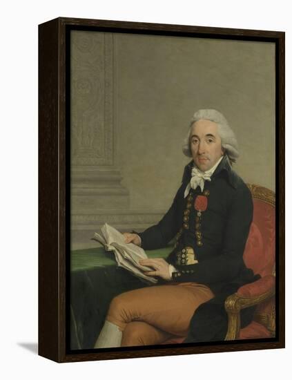 Portrait of a Man-Francois Andre Vincent-Framed Stretched Canvas