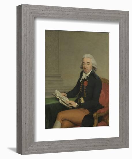 Portrait of a Man-Francois Andre Vincent-Framed Art Print