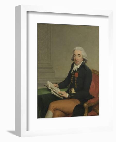 Portrait of a Man-Francois Andre Vincent-Framed Art Print