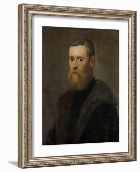 Portrait of a Man-Jacopo Tintoretto-Framed Art Print