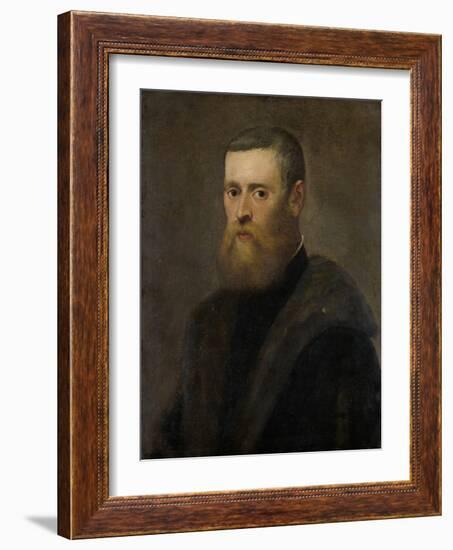 Portrait of a Man-Jacopo Tintoretto-Framed Art Print