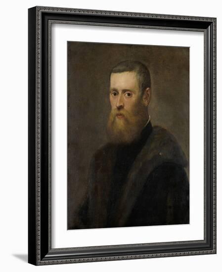 Portrait of a Man-Jacopo Tintoretto-Framed Art Print