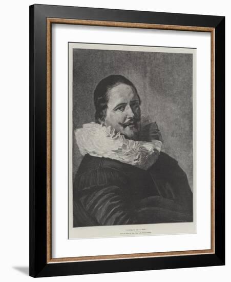 Portrait of a Man-Frans Hals-Framed Giclee Print