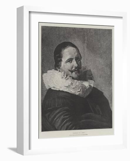 Portrait of a Man-Frans Hals-Framed Giclee Print