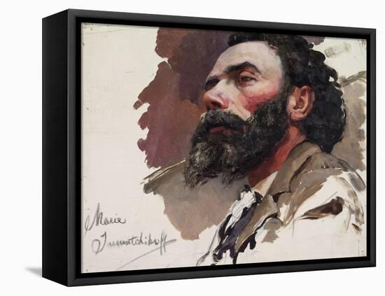 Portrait of a Man-Maria Iakunchikova-Framed Premier Image Canvas