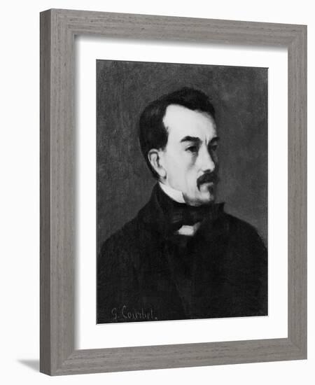 Portrait of a Man-Gustave Courbet-Framed Giclee Print