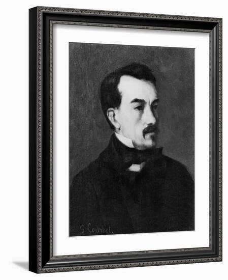 Portrait of a Man-Gustave Courbet-Framed Giclee Print