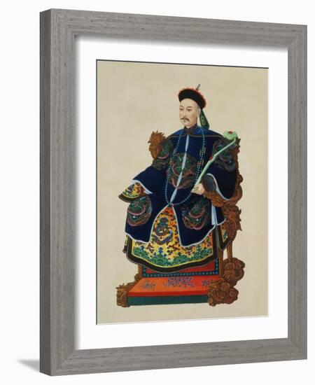 Portrait of a Mandarin-null-Framed Giclee Print