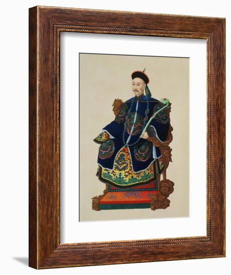 Portrait of a Mandarin-null-Framed Giclee Print