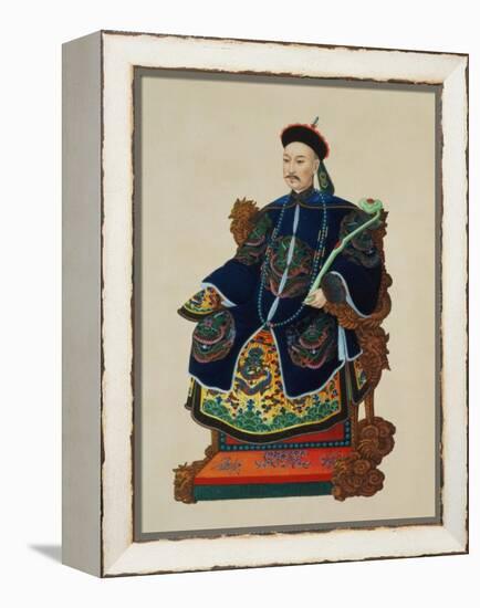 Portrait of a Mandarin-null-Framed Premier Image Canvas