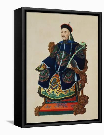 Portrait of a Mandarin-null-Framed Premier Image Canvas