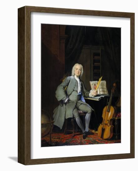 Portrait of a Member of the Van der Mersch Family, 1736-Cornelis Troost-Framed Giclee Print