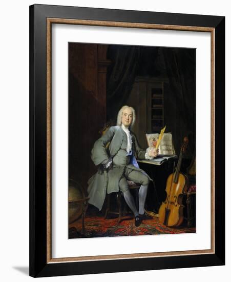 Portrait of a Member of the Van Der Mersch Family-Cornelis Troost-Framed Art Print