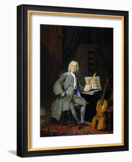 Portrait of a Member of the Van Der Mersch Family-Cornelis Troost-Framed Art Print