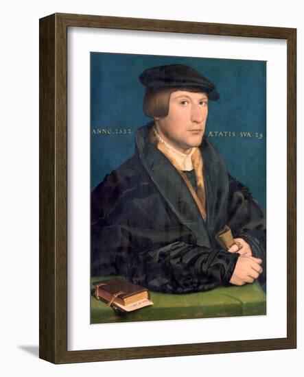 Portrait of a Member of the Wedigh Family, 1532-Hans Holbein the Younger-Framed Giclee Print