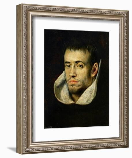 Portrait of a Monk (Dominican or Trinitarian)-El Greco-Framed Giclee Print