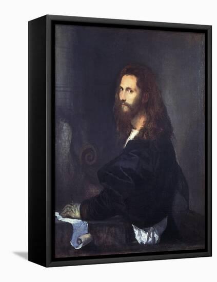 Portrait of a Musician-Titian (Tiziano Vecelli)-Framed Premier Image Canvas